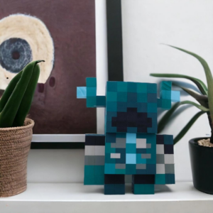 Minecraft Warden Wood Model -Minecraft Figures