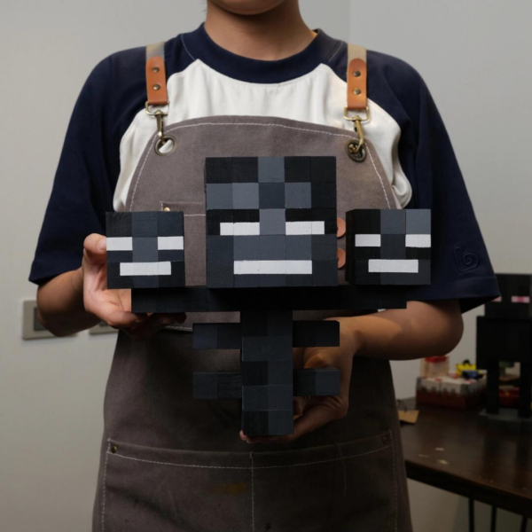 Minecraft Wither Wood Model -Minecraft Figures