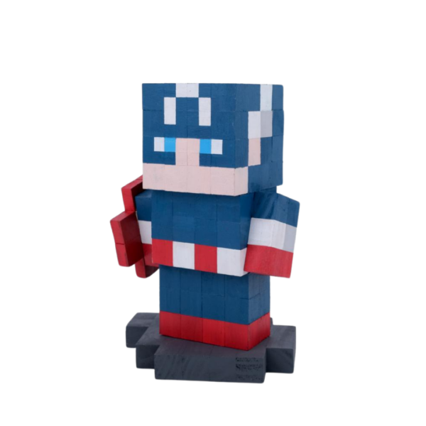 Wooden Model Of Captain America Character Captain America -Captain America Figures