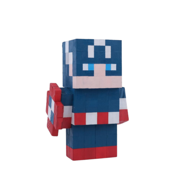 Wooden Model Of Captain America Character Captain America -Captain America Figures