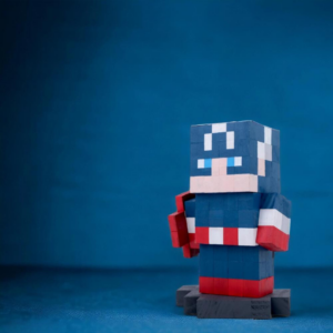 Wooden Model of Captain America Character Captain America -Captain America Figures