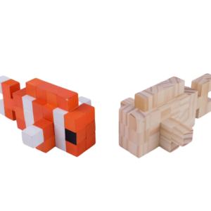 Nemo Clownfish Model Minecraft Style- Orange -Minecraft Figures