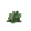 Minecraft Frog Wooden Model- Brown -Minecraft Figures