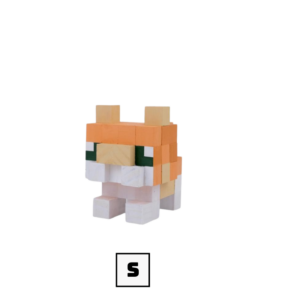 Minecraft Style Garfield Cat Model -Minecraft Figures