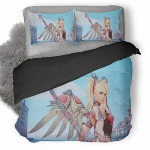Overwatch Mercy #64 Duvet Cover Bedding Set , Comforter Set