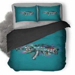 Ak47 Colorful Gun Duvet Cover Bedding Set , Comforter Set