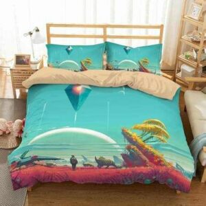 3D Customize No Mans Sky Bedding Set Duvet Cover Set Bedroom Set Bedlinen , Comforter Set
