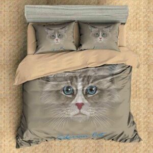 3D Customize Siberian Cat Bedding Set Duvet Cover Set Bedroom Set Bedlinen , Comforter Set