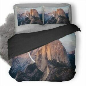 Abstract Mountains Circle Bedding Set , Comforter Set