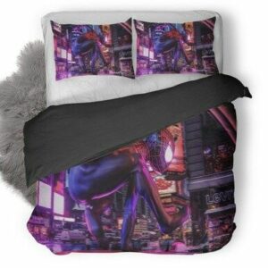 Spiderman Into The Spider Verse Movie Art Bedding Set , Comforter Set