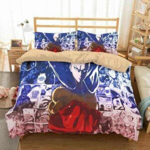3D Customize One Punch Man Bedding Set Duvet Cover Set Bedroom Set Bedlinen , Comforter Set