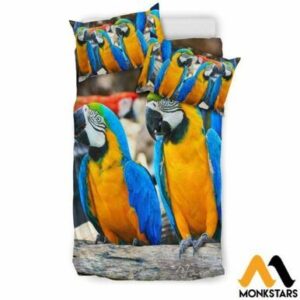 Bedding Set Parrot Black / Twin , Comforter Set
