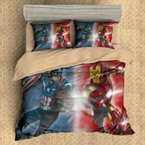 Captain America Vs Iron Man Duvet Cover Bedding Set , Comforter Set