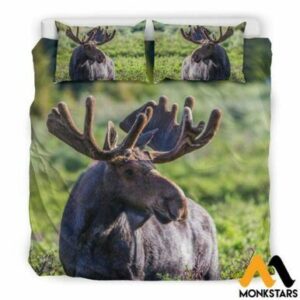 Bedding Set Moose Beige / Us King , Comforter Set
