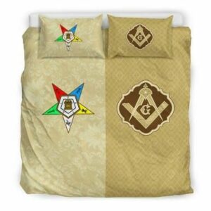 3D Customize Oes Freemason Bedding Set Duvet Cover , Comforter Set