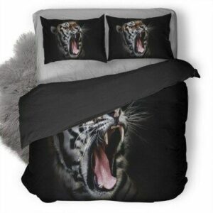 Tiger Open Mouth Bedding Set , Comforter Set