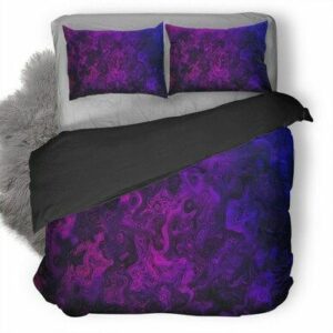 Abstract Purple Mixed Bedding Set , Comforter Set
