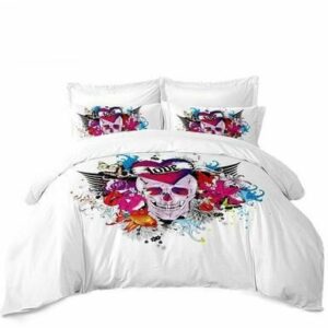 Bedding Set Mouth Colorful Flowers , Comforter Set
