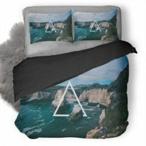 Nature Vs Abstract Shapes Bedding Set , Comforter Set