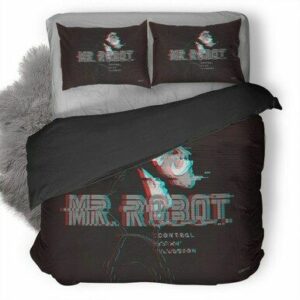 Mr Robot Control Is An Illusion Art Bedding Set , Comforter Set