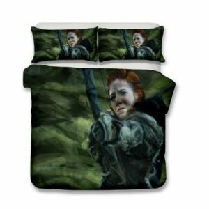 3D Hbo Song Of Ice And Fire Game Of Thrones Printed Bedding Sets/Duvet Cover Bedding Sets Wild Woman Ygritte , Comforter Set