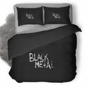 Black Metal Bedding Set , Comforter Set