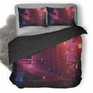 Anime Original City Train Bedding Set , Comforter Set