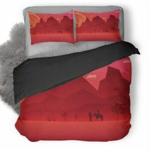 Red Dead Redemption 2 Minimalist Art Bedding Set , Comforter Set