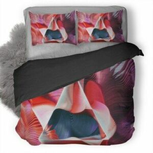 Abstract Triangle Colorful Bedding Set , Comforter Set
