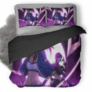 Akali And Evelynn Duvet Cover Bedding Set , Comforter Set