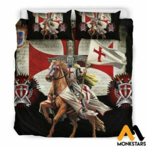 Bedding Set Knight Templar Black / King , Comforter Set