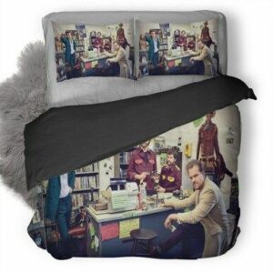 Stranger Things Cast And Director Gq Photoshoot Bedding Set , Comforter Set