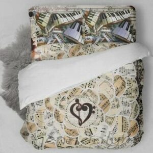 Abstract Piano Bedding Set , Comforter Set
