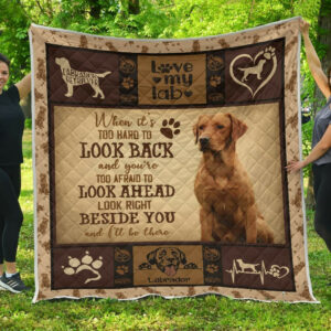 Quilt Blanket Dogs Labrador Beside You Cus 14 Dhc09121254Dd , Quilt Bed Set Size Single, Twin, Full, Queen, King, Super King