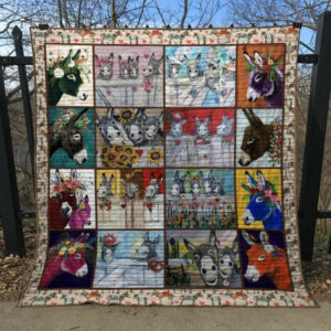 Donkey Beautiful Aint Always Pretty Quilt Blanket DHC0201201178TD , 50 x 60 Inch, Quilt Bed Set