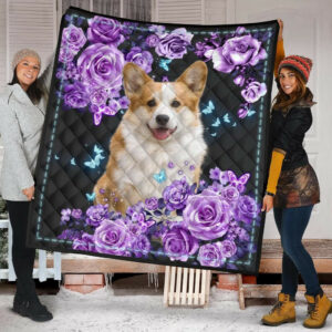 Corgi Quilt Blanket Dhc09121484Dd , 50 x 60 Inch, Quilt Bed Set