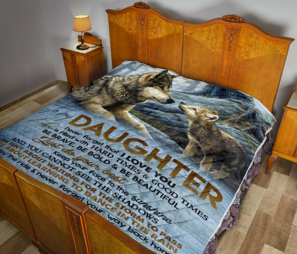 To My Daughter Quilt Blanket Dhc02011328Dd , 50 X 60 Inch, Quilt Bed Set