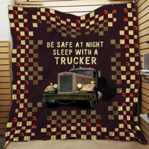 Be Safe At Night Sleep With An Trucker DHCDHC NT2410 Quilt Blanket , 50 x 60 Inch, Quilt Bed Set