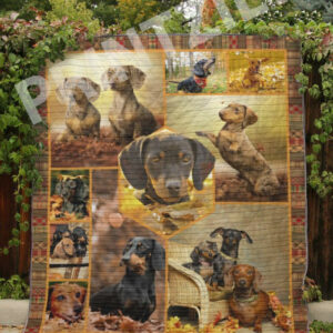 Dachshund You Are My Autumn Quilt Blanket DHC31121710TD , 50 x 60 Inch, Quilt Bed Set