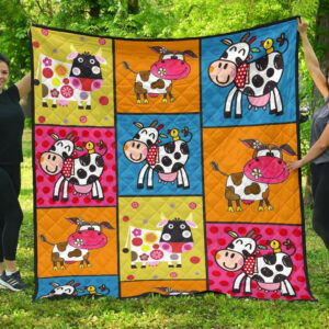 Quilt Blanket For Cow Lovers 07 DHC02012059TD , 50 x 60 Inch, Quilt Bed Set