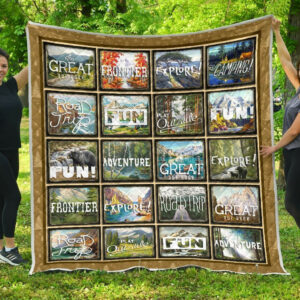 Quilt Blanket Hiking Roadtrip Dhc09121283Dd , 50 x 60 Inch, Quilt Bed Set