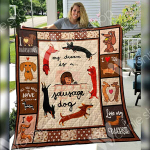 Dachshund Dream Sausage Quilt Blanket Dhc04011875Dd , Quilt Bed Set Size Single, Twin, Full, Queen, King, Super King