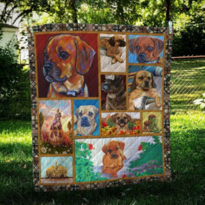 Puggle CL10100210MDQ Quilt Blanket , 50 x 60 Inch, Quilt Bed Set