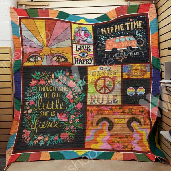 Hippie Cld190732 Quilt Blanket , 50 X 60 Inch, Quilt Bed Set