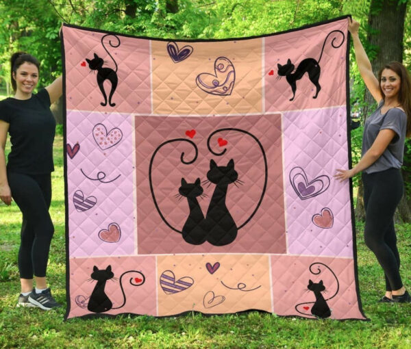 Cat Cat Lovers Gs-Cl-Dt2906 Quilt Blanket , 50 X 60 Inch, Quilt Bed Set