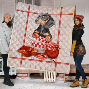 Dachshund Quilt Blanket Dhc09121461Dd , Quilt Bed Set Size Single, Twin, Full, Queen, King, Super King