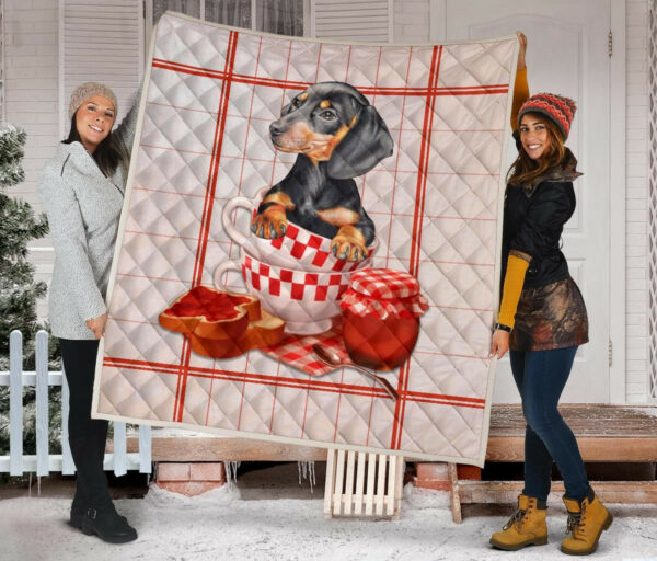 Dachshund Quilt Blanket Dhc09121461Dd , Quilt Bed Set Size Single, Twin, Full, Queen, King, Super King