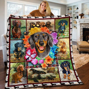 Dachshund TH2812403CL Quilt Blanket , 50 x 60 Inch, Quilt Bed Set