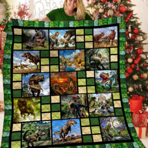 Dinosaur Quilt Blanket BBB081118NL , 50 x 60 Inch, Quilt Bed Set