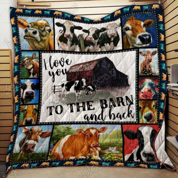 Cow Cld180726 Quilt Blanket , 50 X 60 Inch, Quilt Bed Set